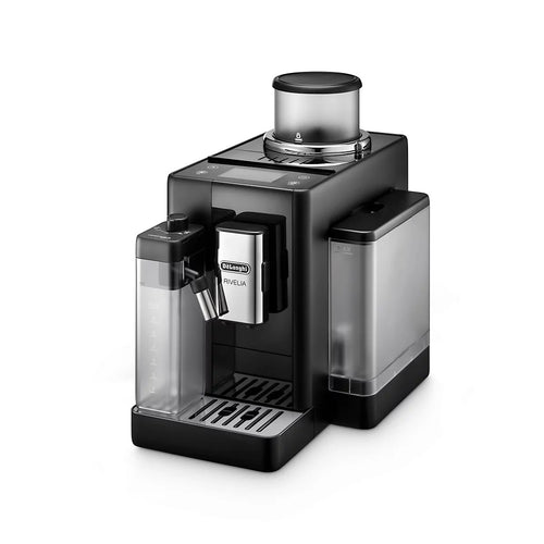 Kaffeevollautomat Rivelia EXAM440.55 B -  mit LatteCrema Milchsystem, 13 Kaffeespezialitäten, austauschbare Bohnenbehälter, KI-Kaffeeroutine, 4 Benutzerprofile, Extra-Shot-Funktion, 3,5" Touch-Display, Schwarz